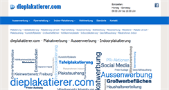 Desktop Screenshot of dieplakatierer.com